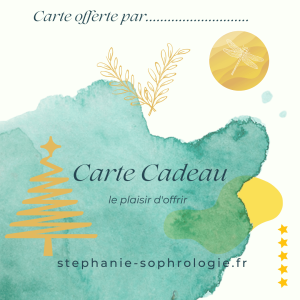 Sophrologie stress depression sommeil carte cadeau Noel